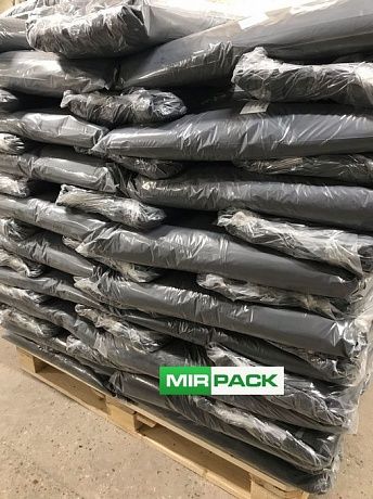 Мешки для мусора 120 литров, 40 мкм, в пачках 200 шт. черные, - 2х слойные - Вид 7